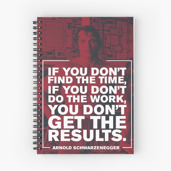 Artikelvorschau, Arnie Motivation Zitat entworfen und verkauft von moomagoo.