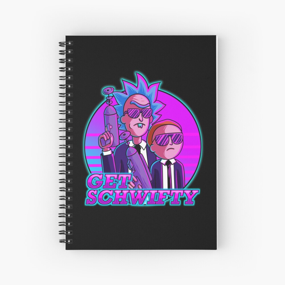 rick and morty get schwifty Spiral Notebook