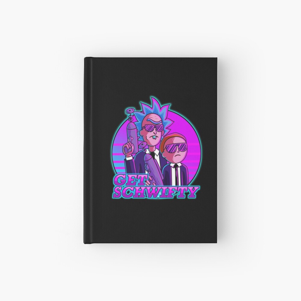 rick and morty get schwifty Hardcover Journal