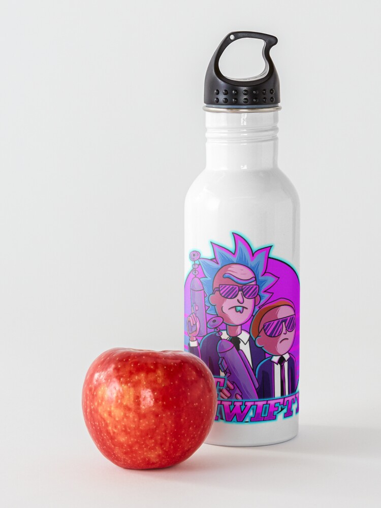 Alternate view of rick and morty get schwifty Water Bottle
