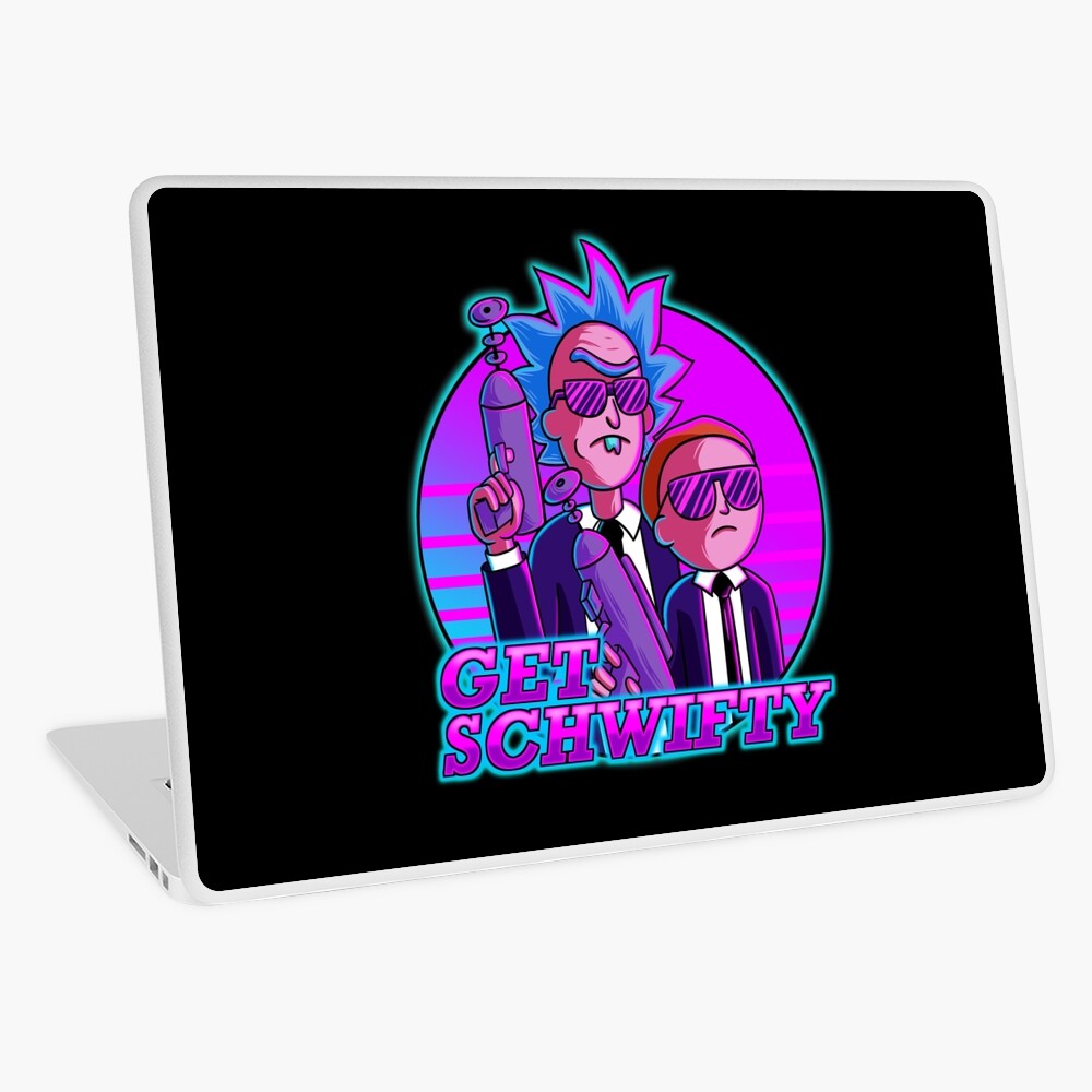 rick and morty get schwifty Laptop Skin