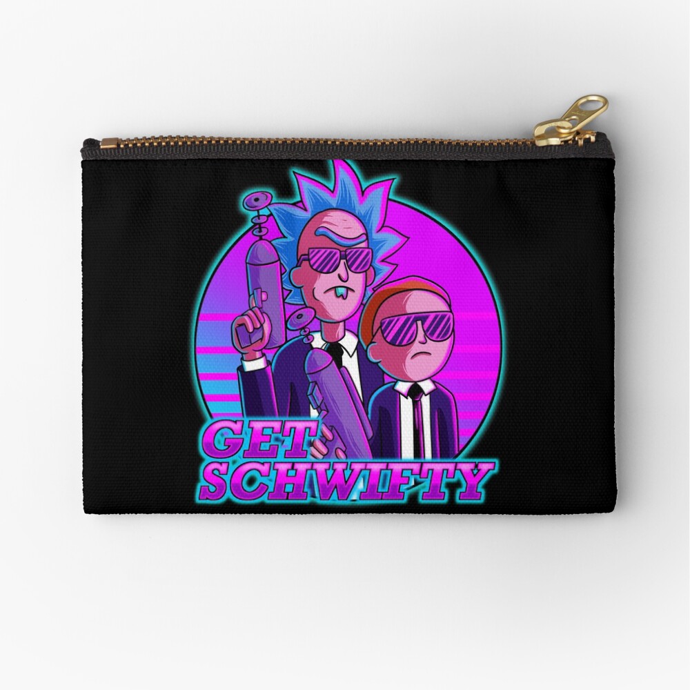 rick and morty get schwifty Zipper Pouch