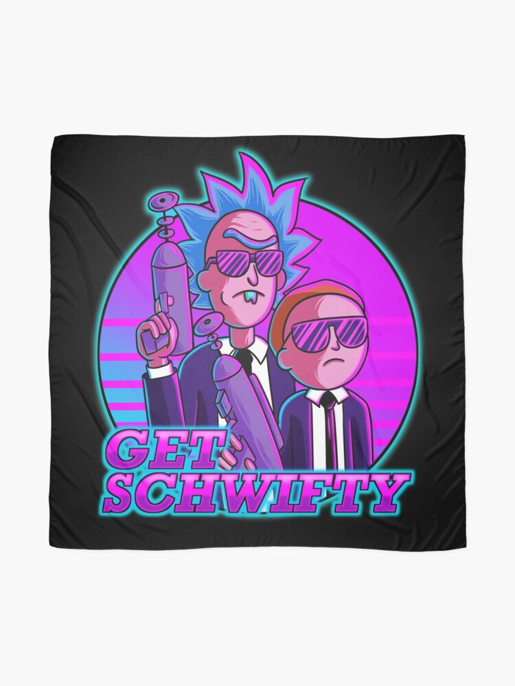 Alternate view of rick and morty get schwifty Scarf