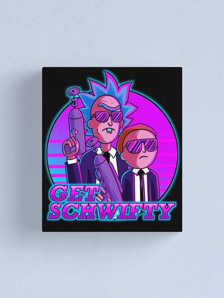 Alternate view of rick and morty get schwifty Canvas Print