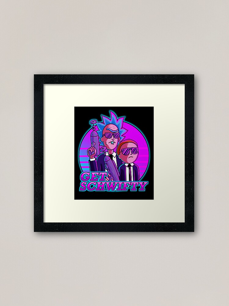 Alternate view of rick and morty get schwifty Framed Art Print