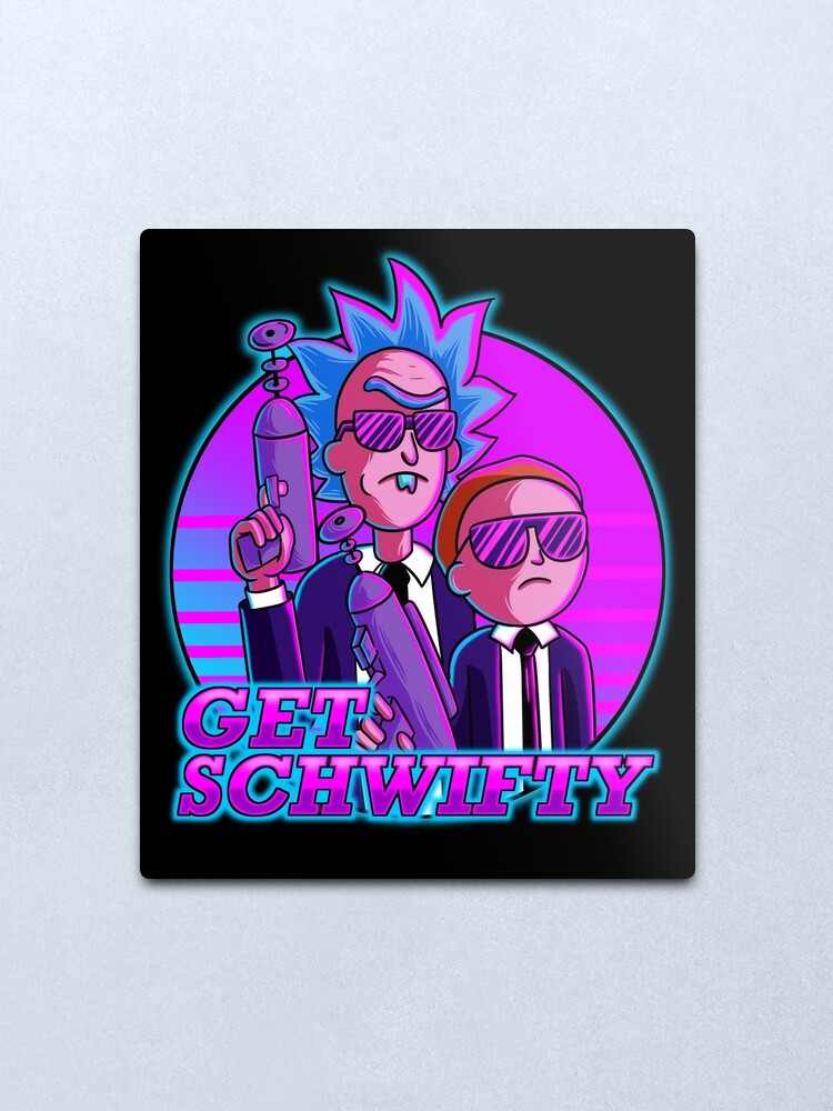 Alternate view of rick and morty get schwifty Metal Print