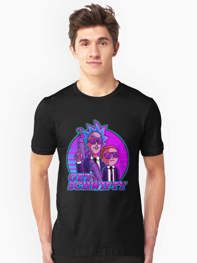 Alternate view of rick and morty get schwifty Slim Fit T-Shirt