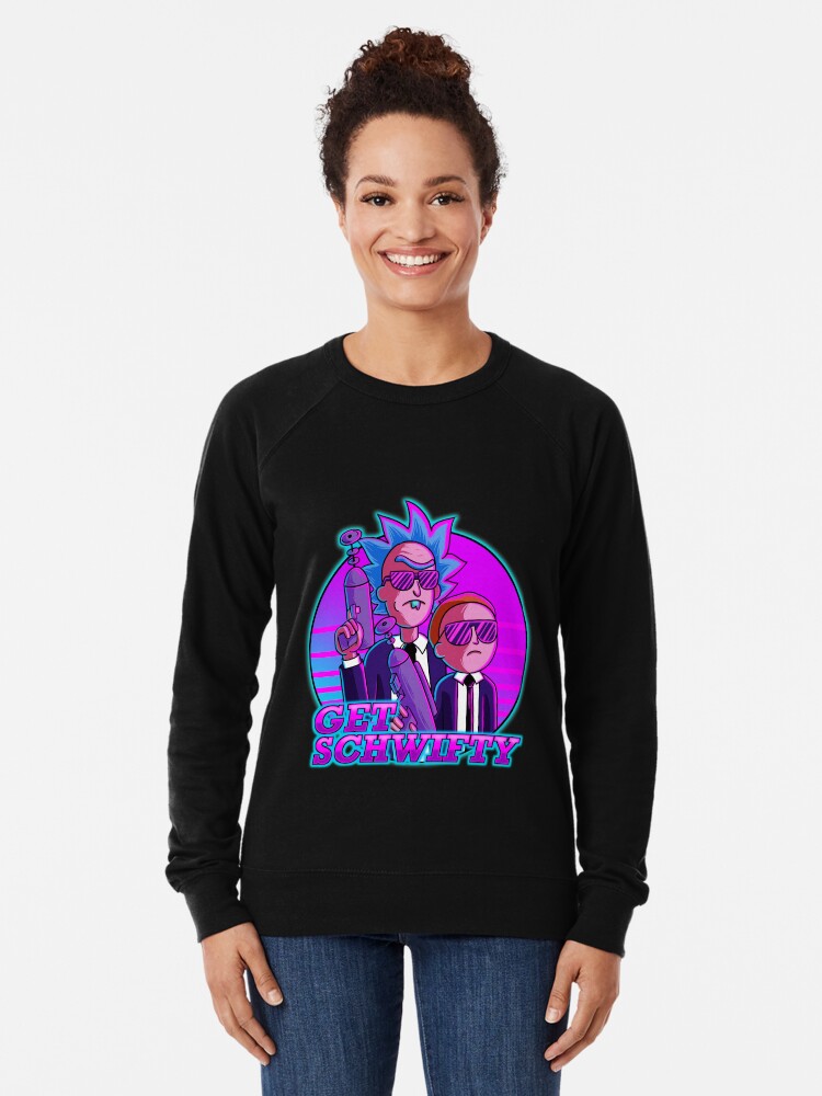 Alternate view of rick and morty get schwifty Lightweight Sweatshirt