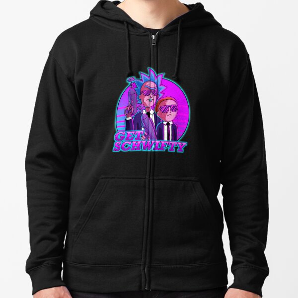 rick and morty get schwifty Zipped Hoodie