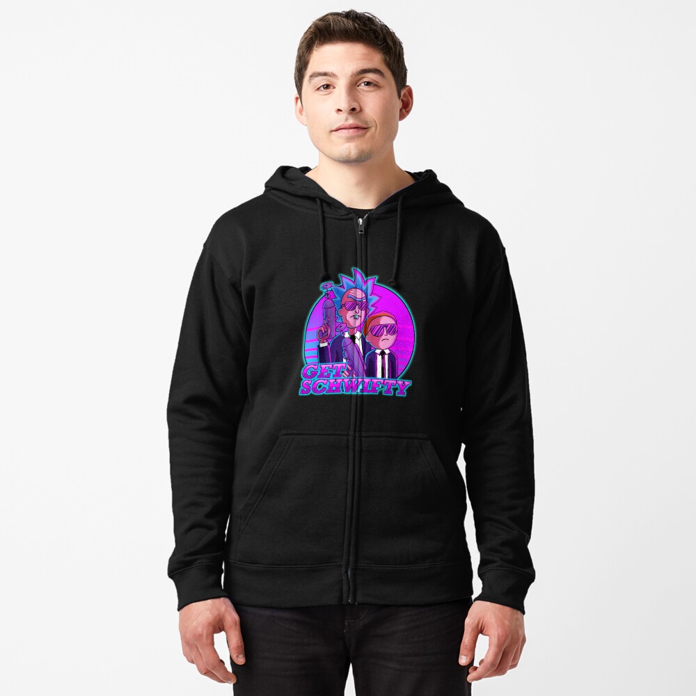 rick and morty get schwifty Zipped Hoodie