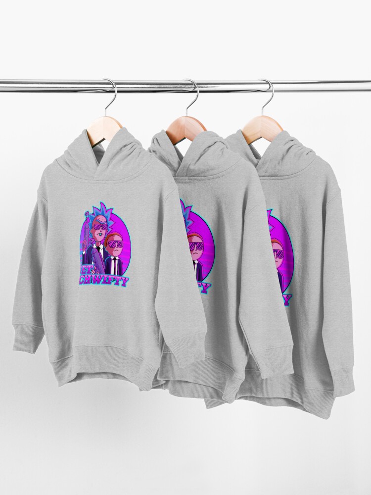 Alternate view of rick and morty get schwifty Toddler Pullover Hoodie