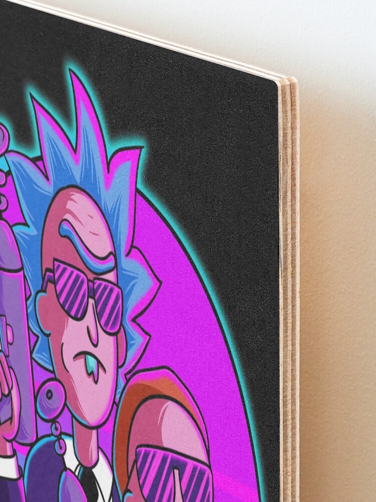 Alternate view of rick and morty get schwifty Mounted Print