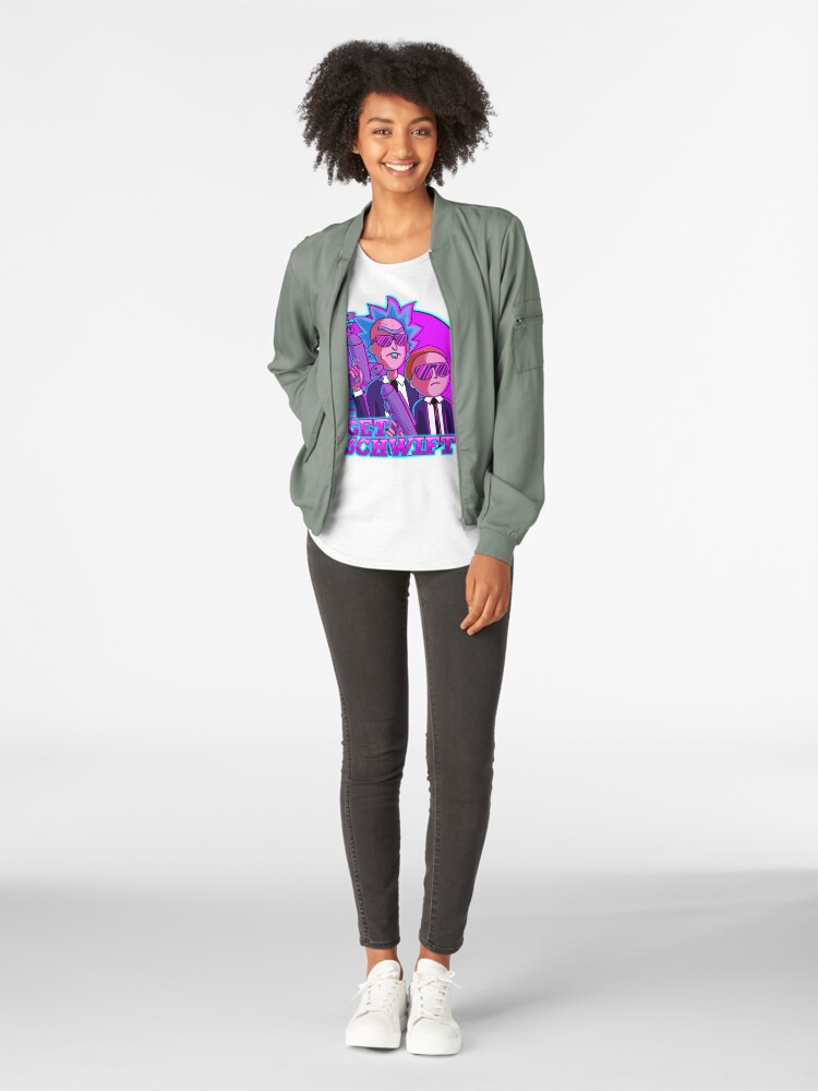 Alternate view of rick and morty get schwifty Premium Scoop T-Shirt
