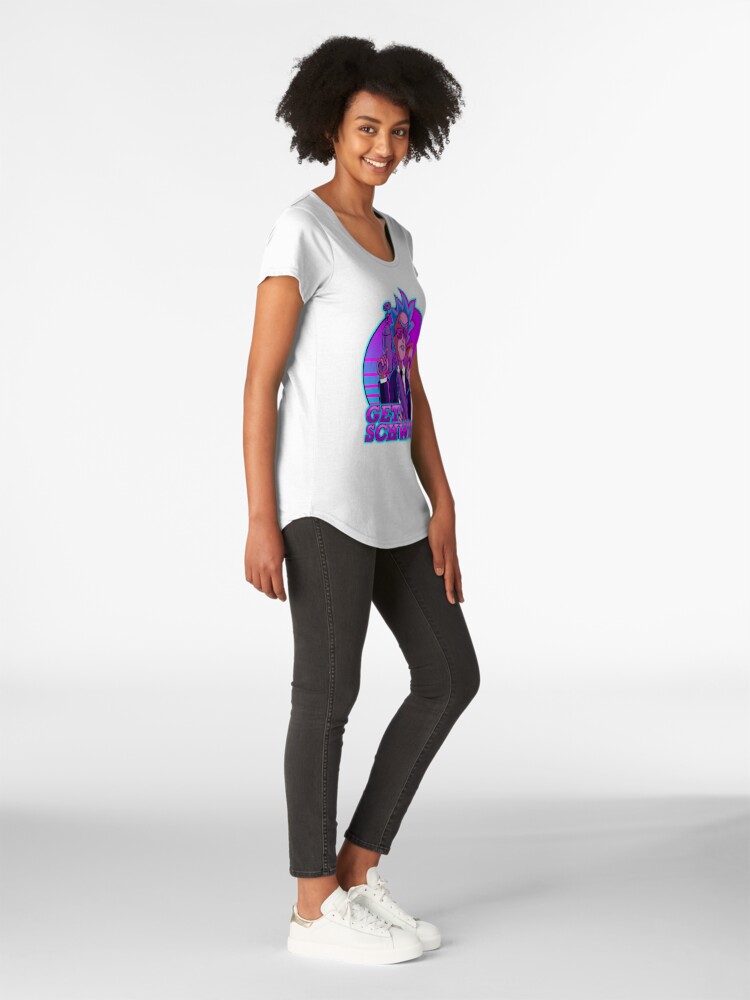 Alternate view of rick and morty get schwifty Premium Scoop T-Shirt