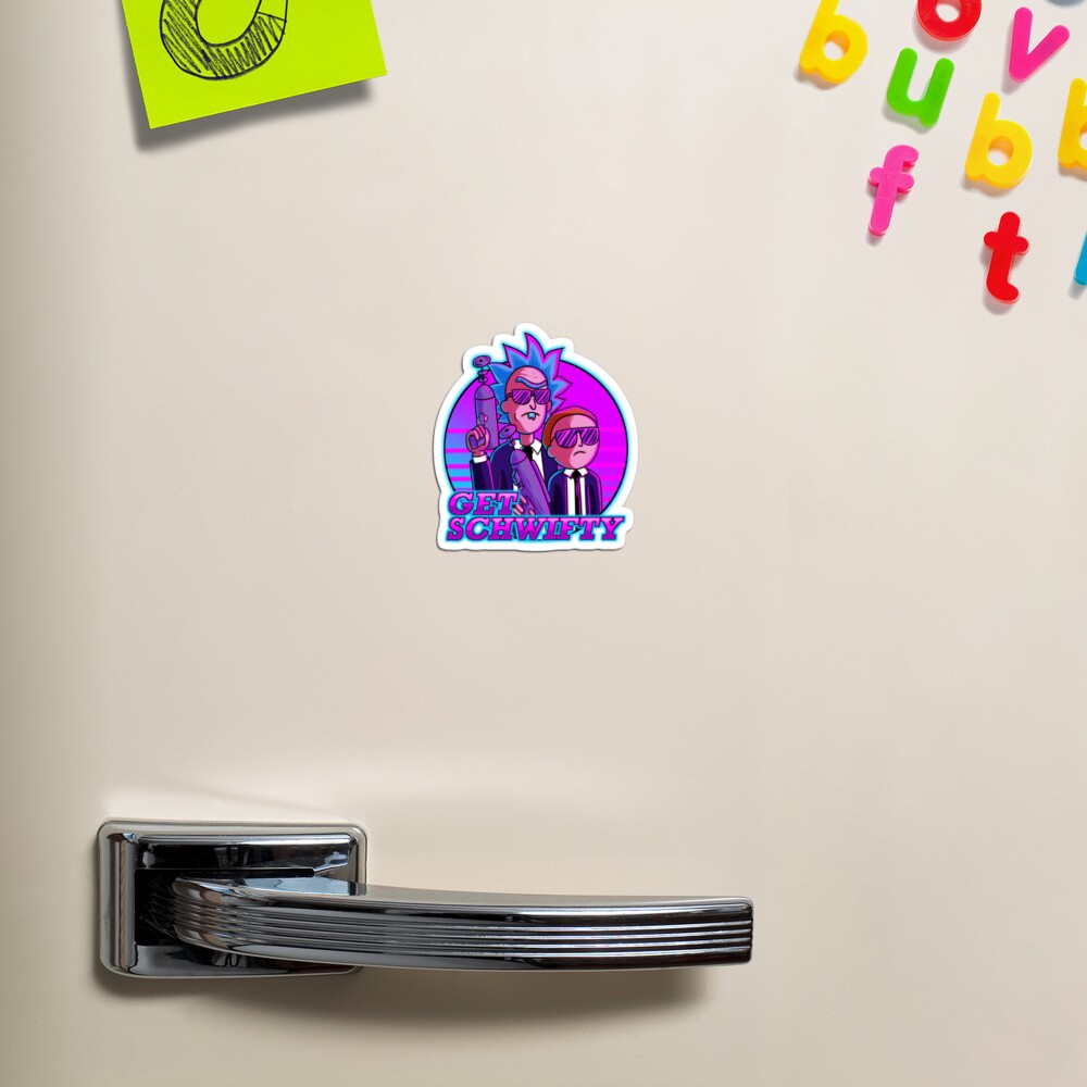 rick and morty get schwifty Magnet