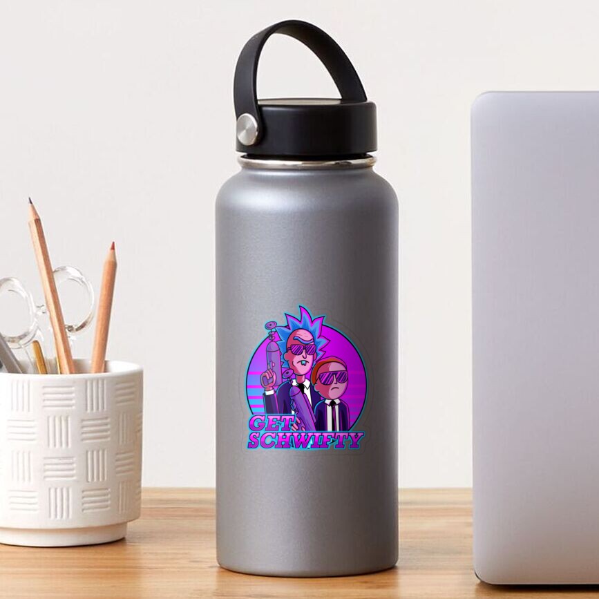 rick and morty get schwifty Sticker