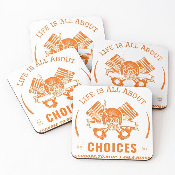 Item preview, Life Is All About Choices I Choose To Ride I Am A Rider Orange Text designed and sold by TWMBDesigns.