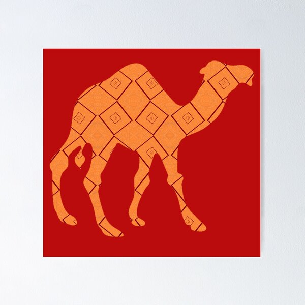 Item preview, Abstract patterned camel designed and sold by tetibright.