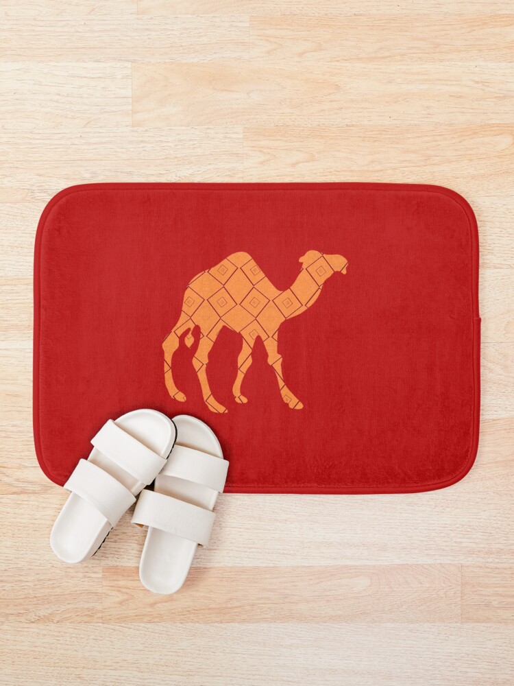 Thumbnail 1 of 6, Bath Mat, Abstract patterned camel designed and sold by tetibright.