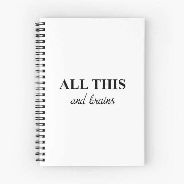 Item preview, All this and brains (B) designed and sold by Fiona Doyle.