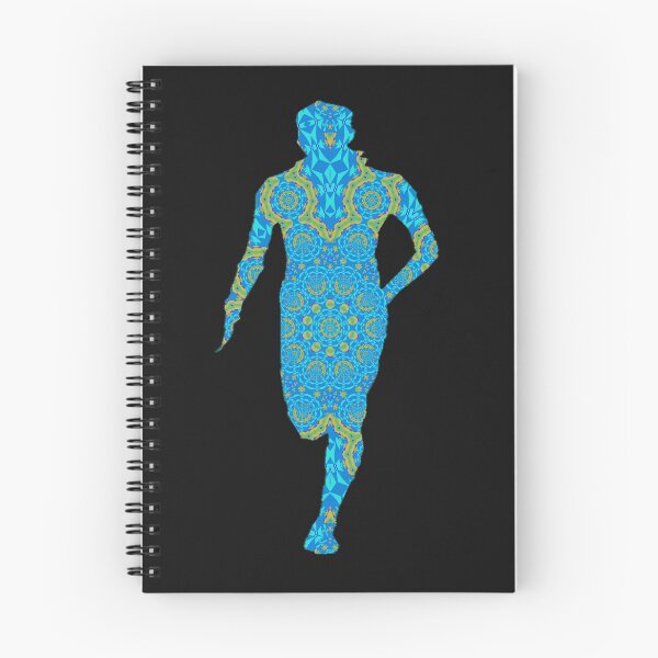Item preview, Blue abstract runner art designed and sold by tetibright.
