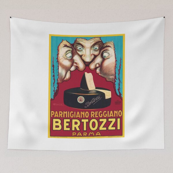 Item preview, 1930 Bertozzi Parma Cheese Italian Advertising Poster designed and sold by retrographics.