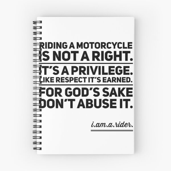 Item preview, Riding A Motorcycle Privilege Not Right Black Text designed and sold by TWMBDesigns.