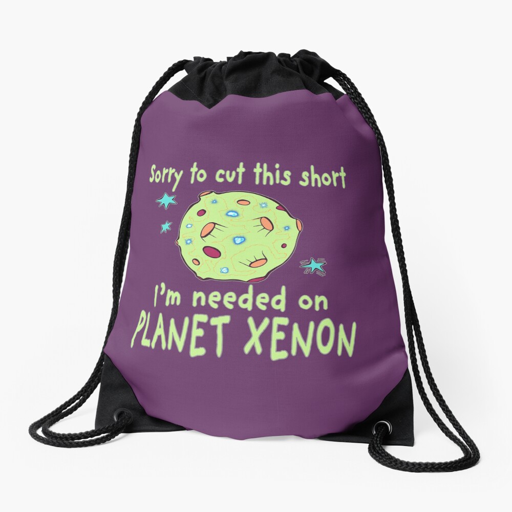 Planet Xenon. Drawstring Bag