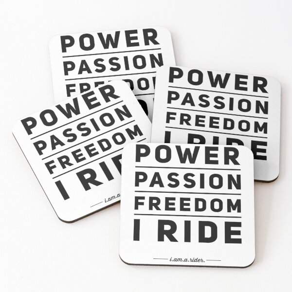 Item preview, Power Passion Freedom I Ride Black Text designed and sold by TWMBDesigns.