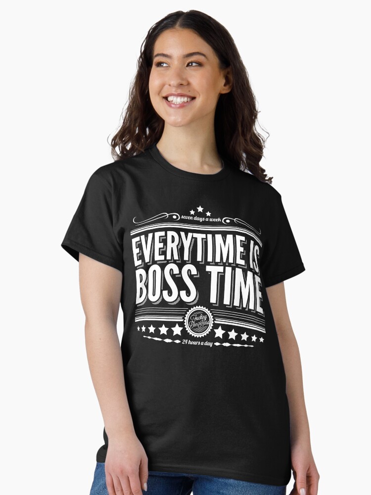 Thumbnail 2 of 7, Classic T-Shirt, Every time is Boss time (Springsteen tribute) designed and sold by MyBraveFace.