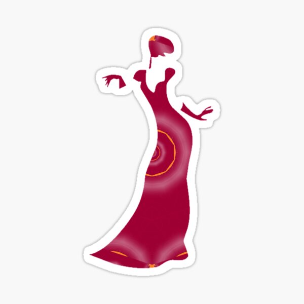Item preview, Fashionable lady with long dress designed and sold by tetibright.