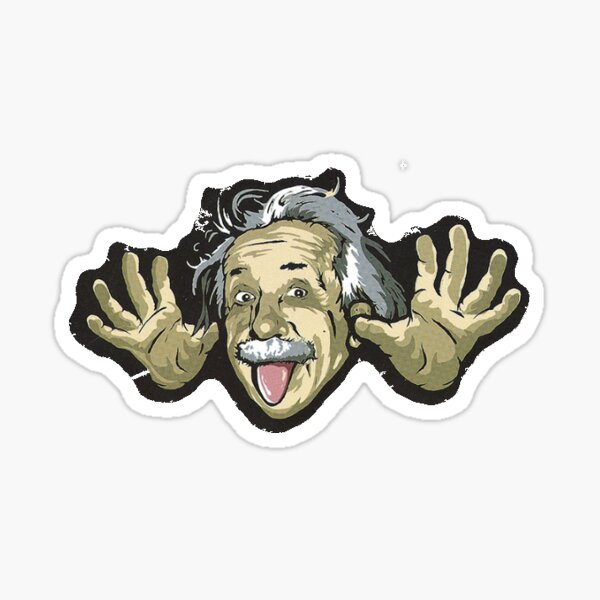Albert Einstein pegatina Pegatina