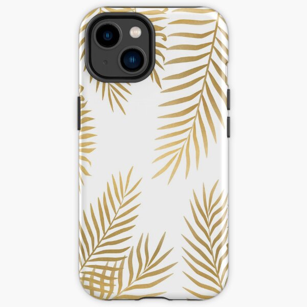 Gold palm leaves iPhone Tough Case