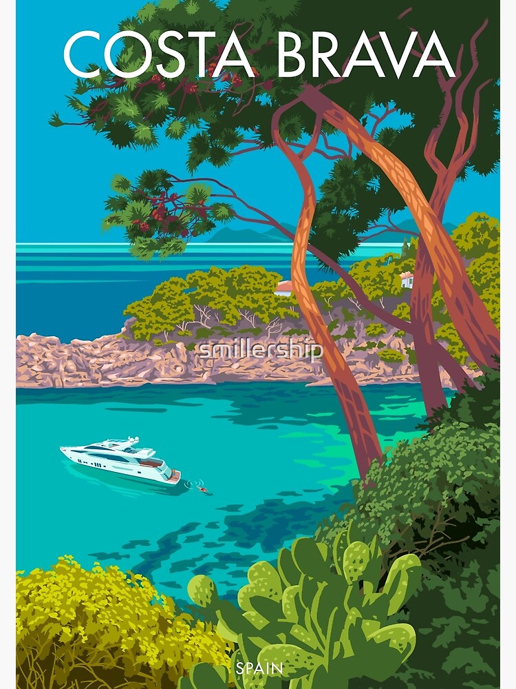 "Costa Brava, Spain" Poster for Sale by smillership Redbubble