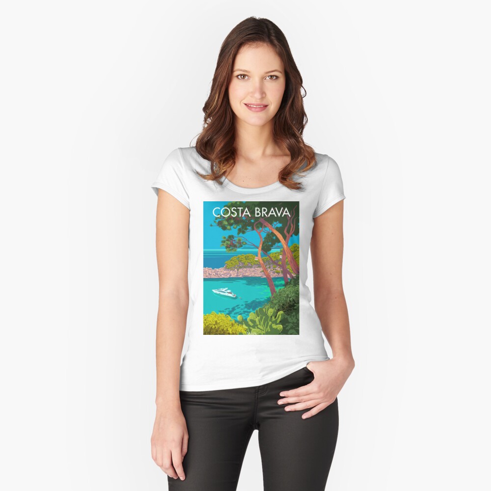 Item preview, Fitted Scoop T-Shirt designed and sold by smillership.