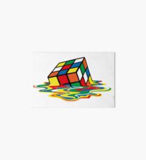Rubik Cube Melted t Shirt, Original Gift Idea Art Board Print