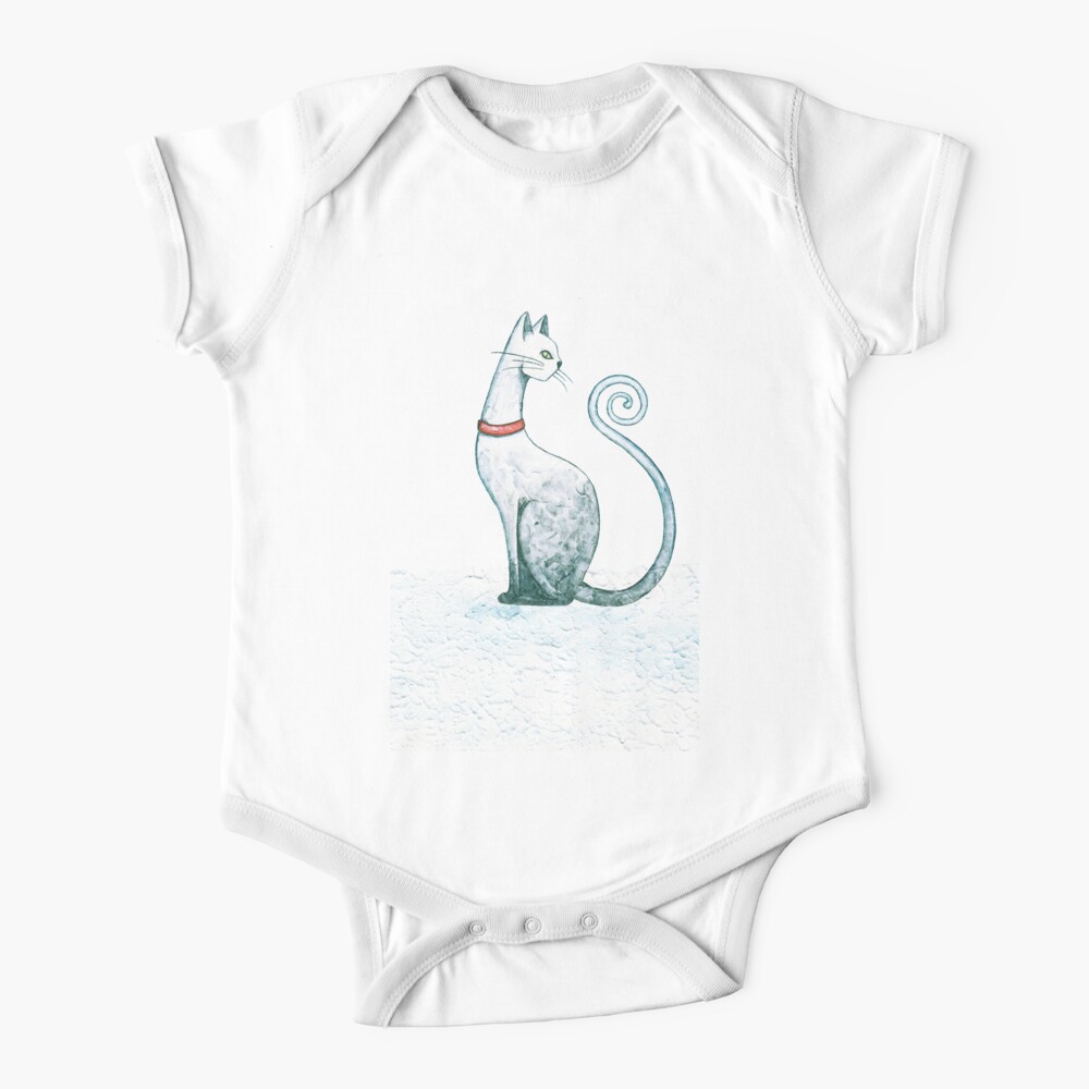 Body Bebe Le Chat D Hiver Par Timone Redbubble