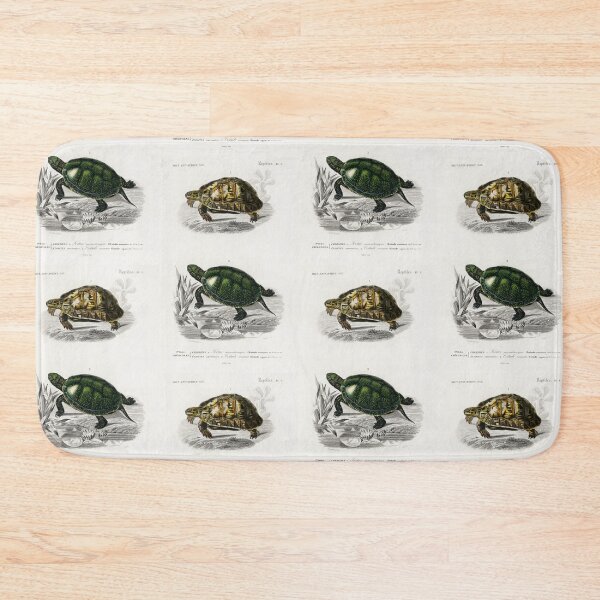 Item preview, Tortoise and terrapin vintage illustration  designed and sold by Vintage Designs +.