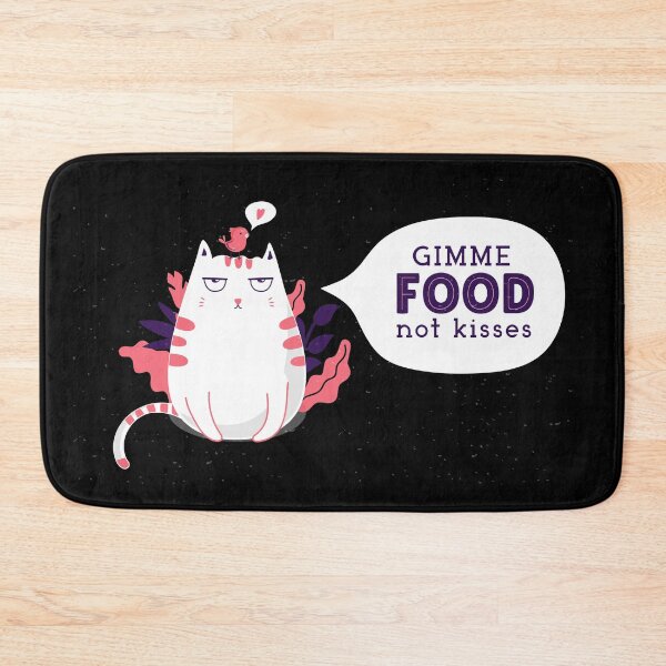 Item preview, Cats humor "Gimme Food not Kisses" designed and sold by emphatic.