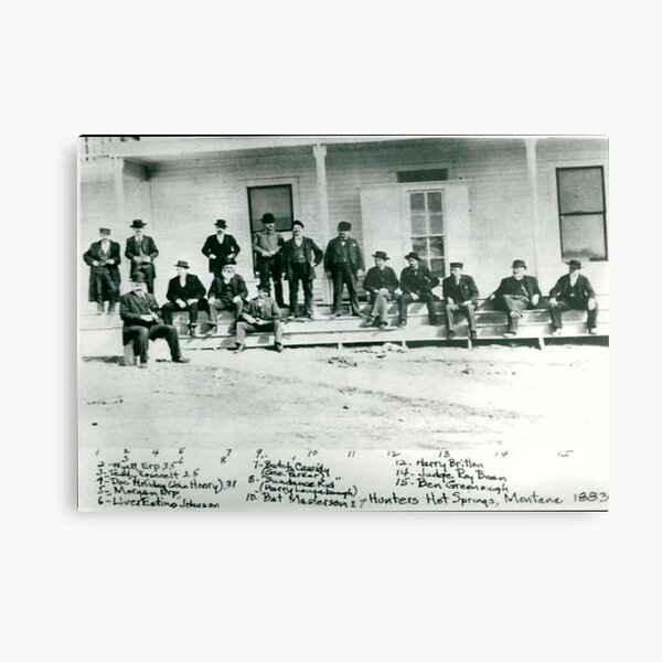 OLD WEST 1883 The Gathering Wyatt Earp Butch Cassidy NOVELTY Metal Print