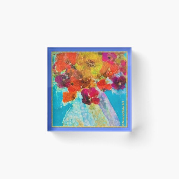 Item preview, Aqua Floral designed and sold by AmandaSlaterArt.
