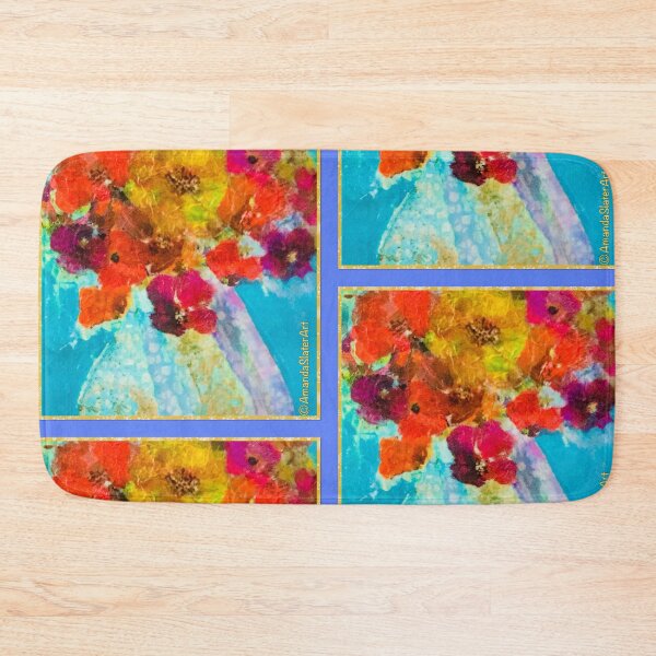 Item preview, Aqua Floral designed and sold by AmandaSlaterArt.
