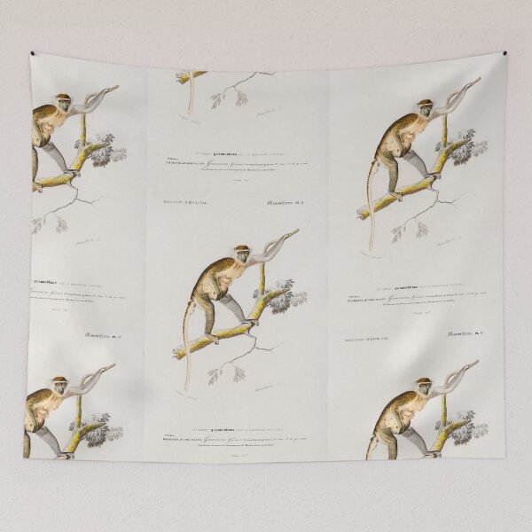 Artikelvorschau, Monkey and baby vintage illustration entworfen und verkauft von Vintage Designs +.