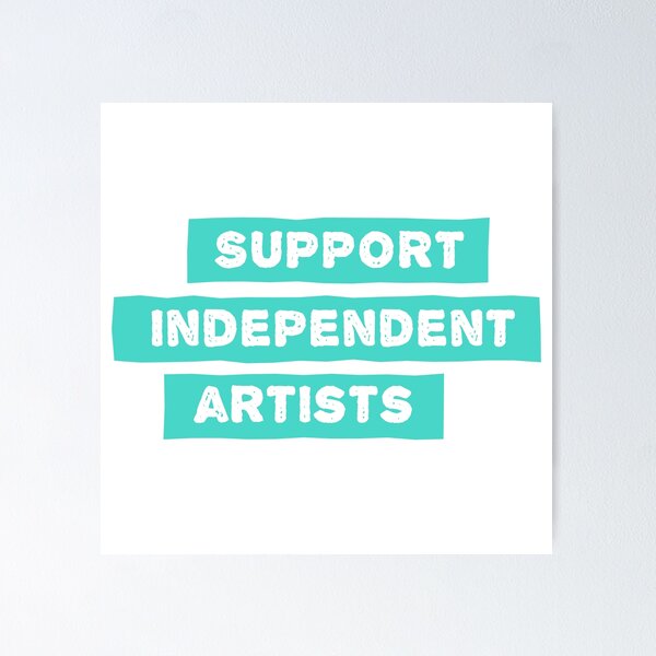 Item preview, Support Independent Artists - Distressed - Teal designed and sold by MOREDANKMEMES.
