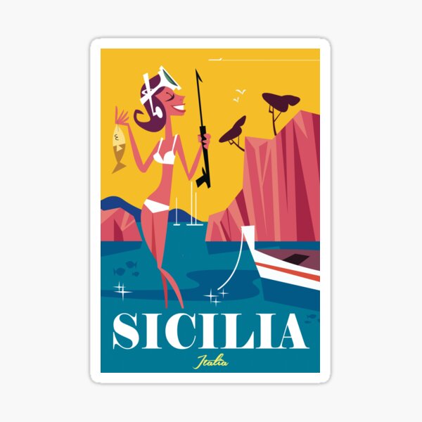 Item preview, Sicilia poster designed and sold by GAGodel.