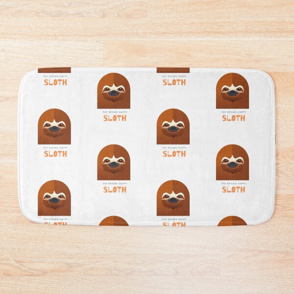Item preview, The Brown Happy Sloth designed and sold by TextyQuotes.