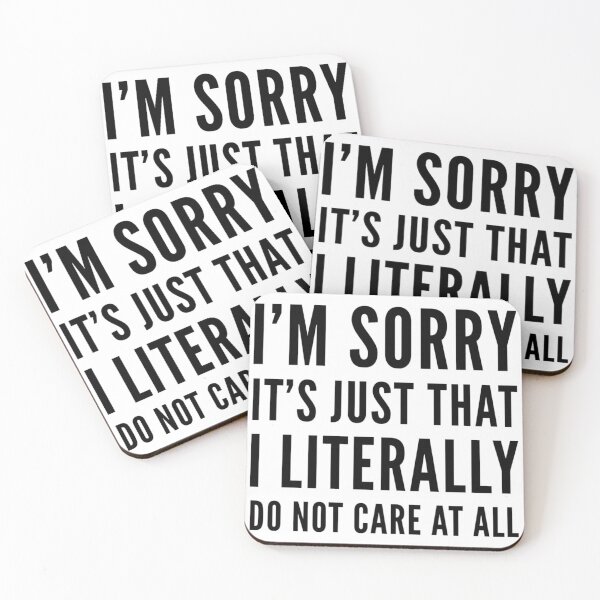 Item preview, I Literally Do Not Care designed and sold by juvajay.