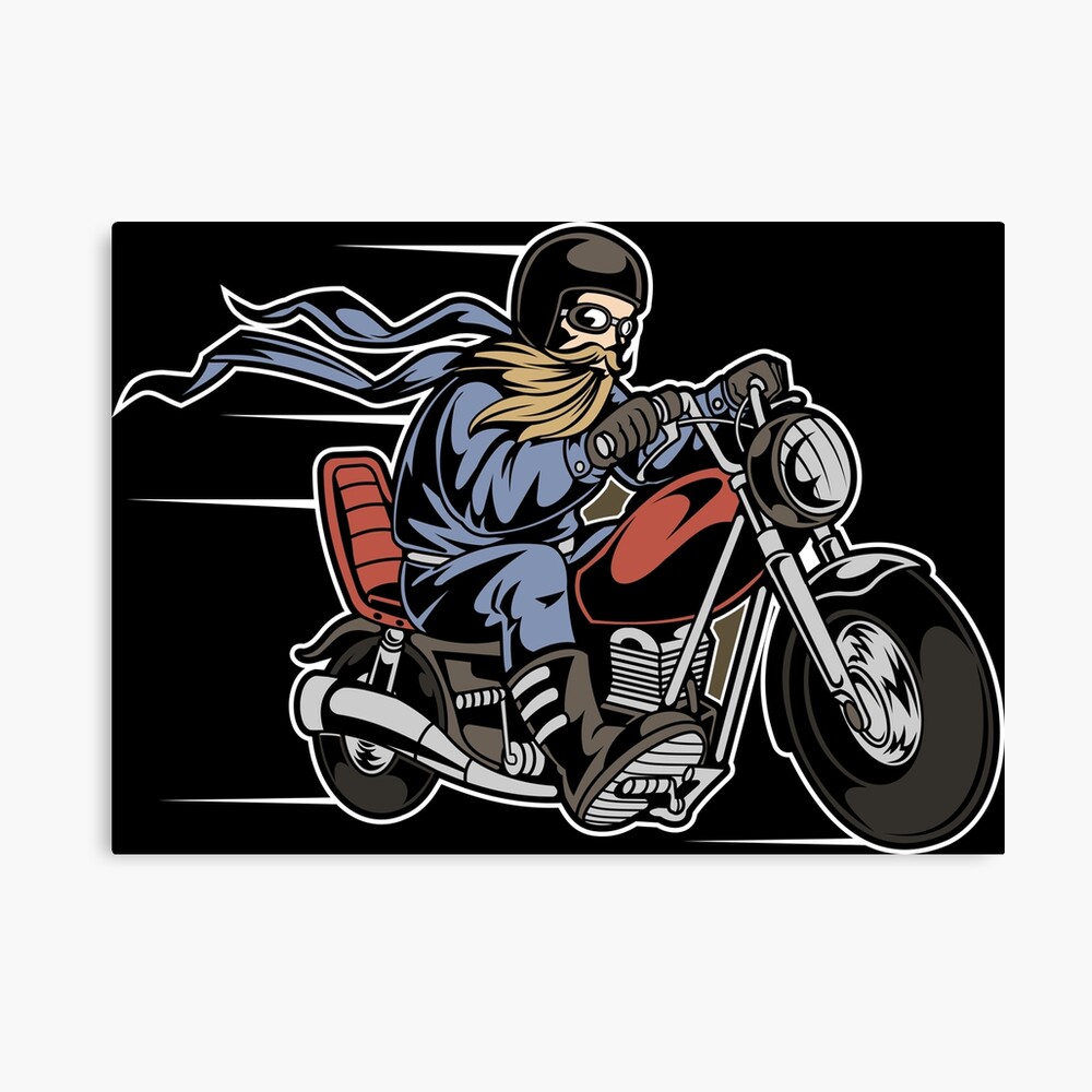 Impression Photo Biker Barbu Pilote Amateur De Barbe Pilote Moto Avec Barbe Par Masum Redbubble