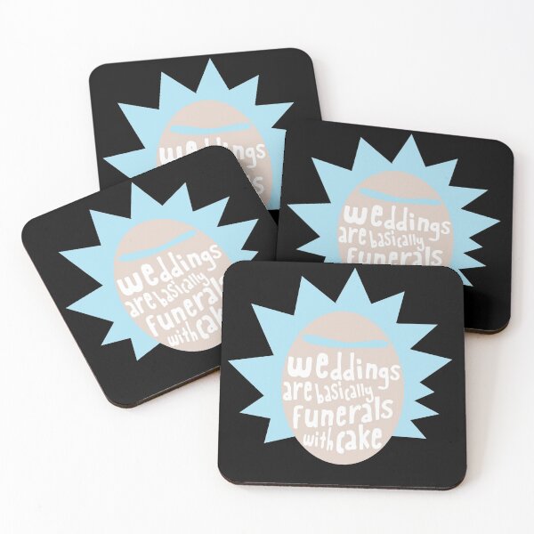 Artikelvorschau, Minimalist Rick Sanchez - Hochzeiten sind im Grunde Beerdigungen mit Kuchen entworfen und verkauft von teamasthers.