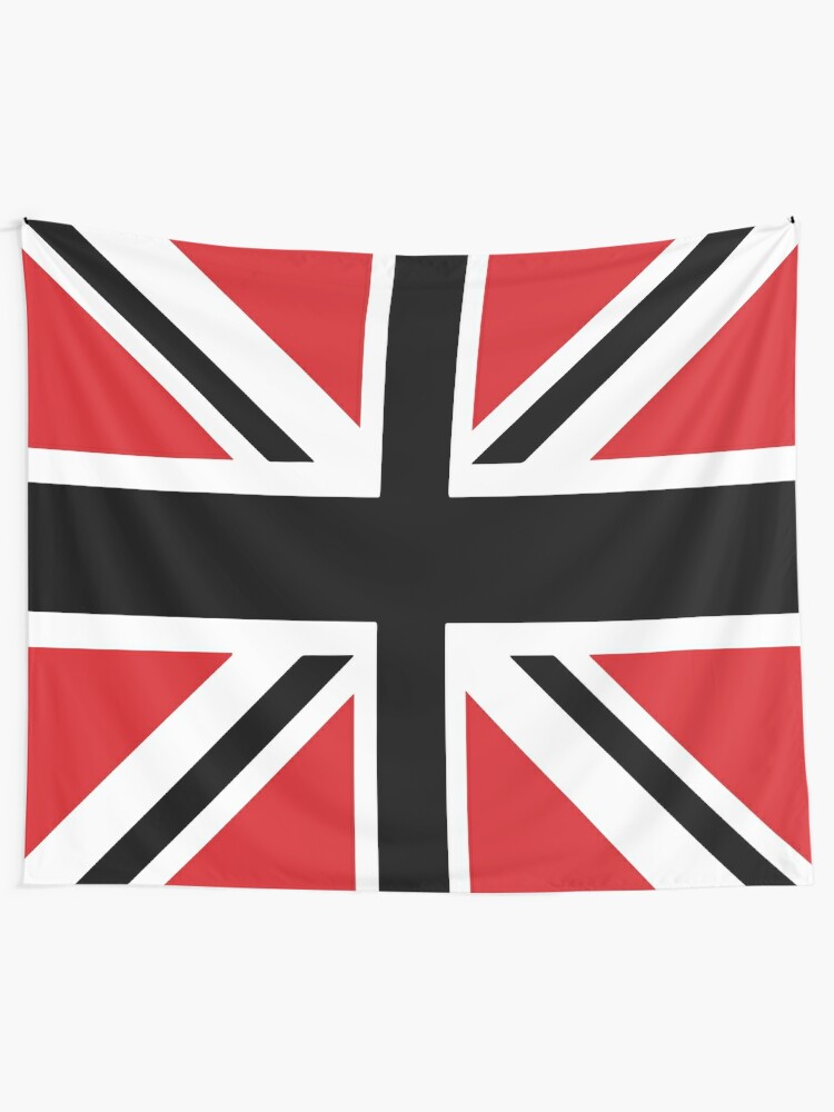 Manchester Red White Black Union Jack Flag Tapestry By Culture Factory Redbubble